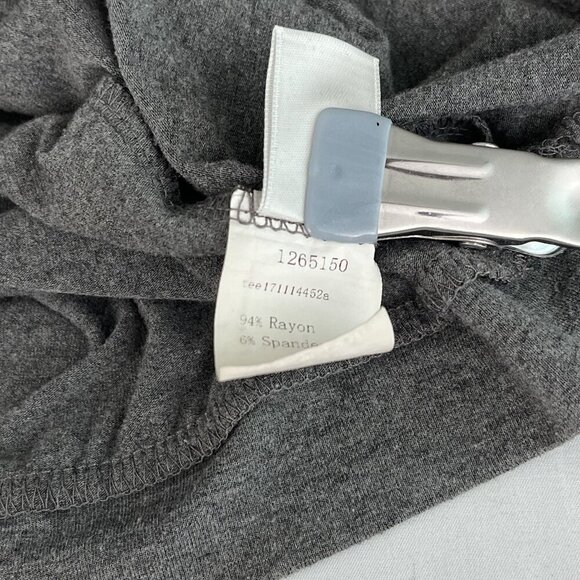Slouchy Scoop Neck Long Sleeve Loose Fit‎ Sweater Pullover Heather Gray Womens L - Picture 6 of 10
